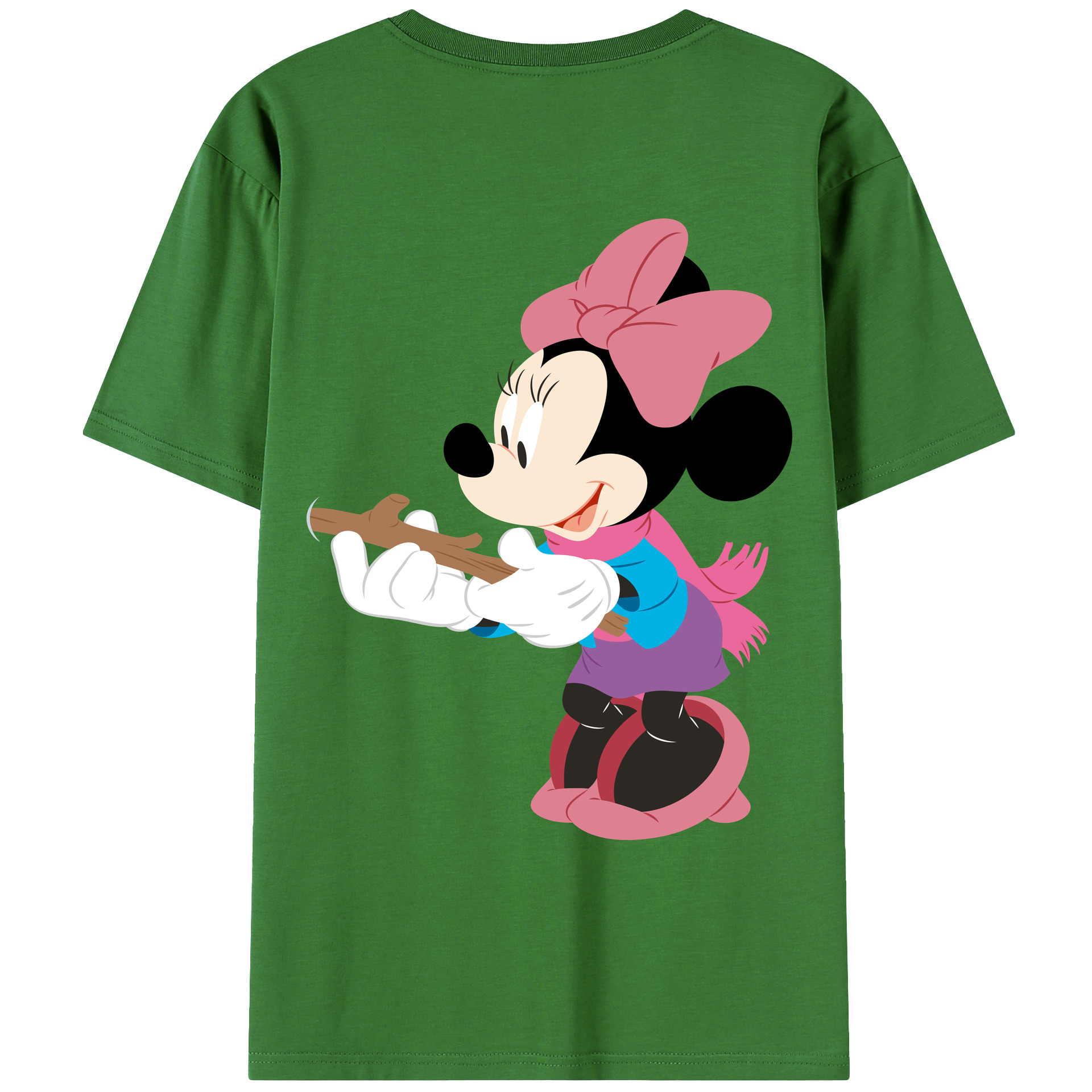 （画像用） ミッキーマウス Mickey Mouse レディース半袖Tシャツ(バックプリント)